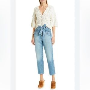 VERONICA BEARD NEW RINLEY HIGH RISE CROOKED STRAIGHT LEG JEANS S. 29